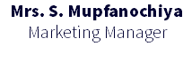 Mrs. S. Mupfanochiya Marketing Manager